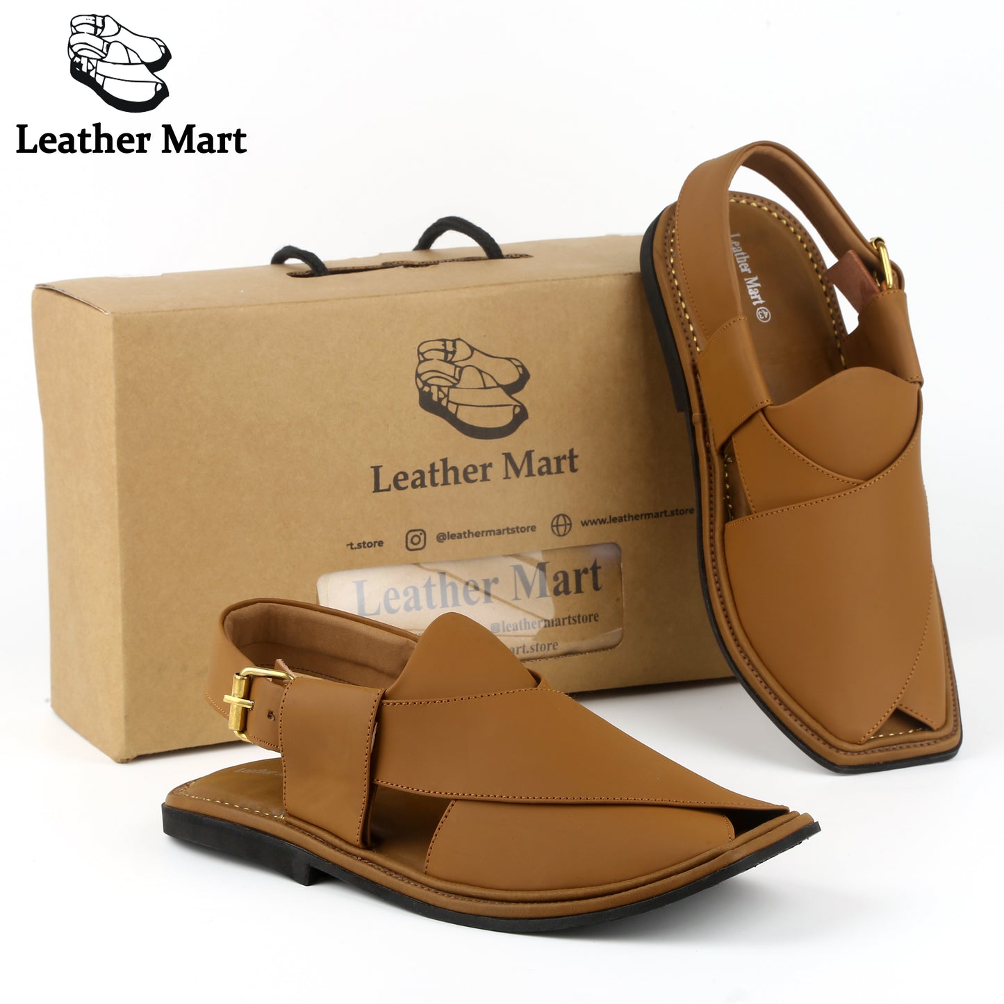 LEATHER MART SMART ZALMI CAMEL BROWN