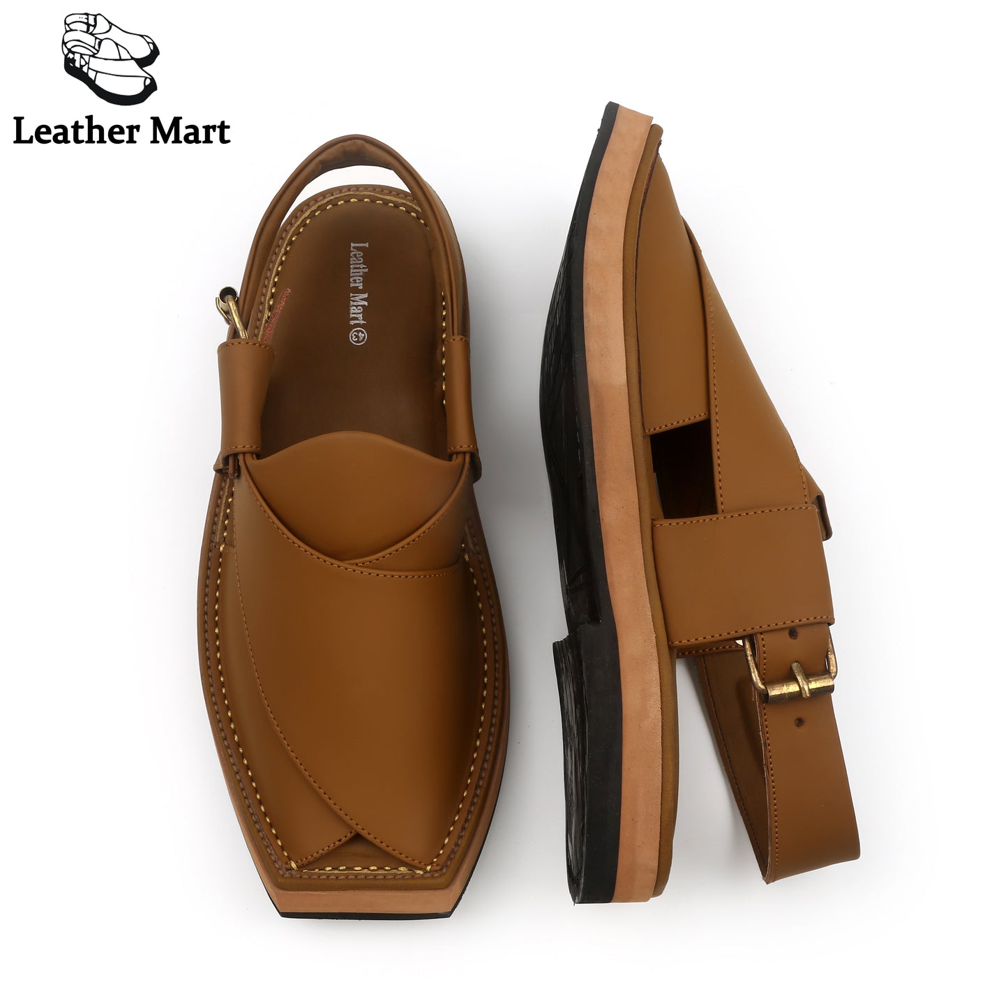 LEATHER MART KAPTAAN CAMEL BROWN