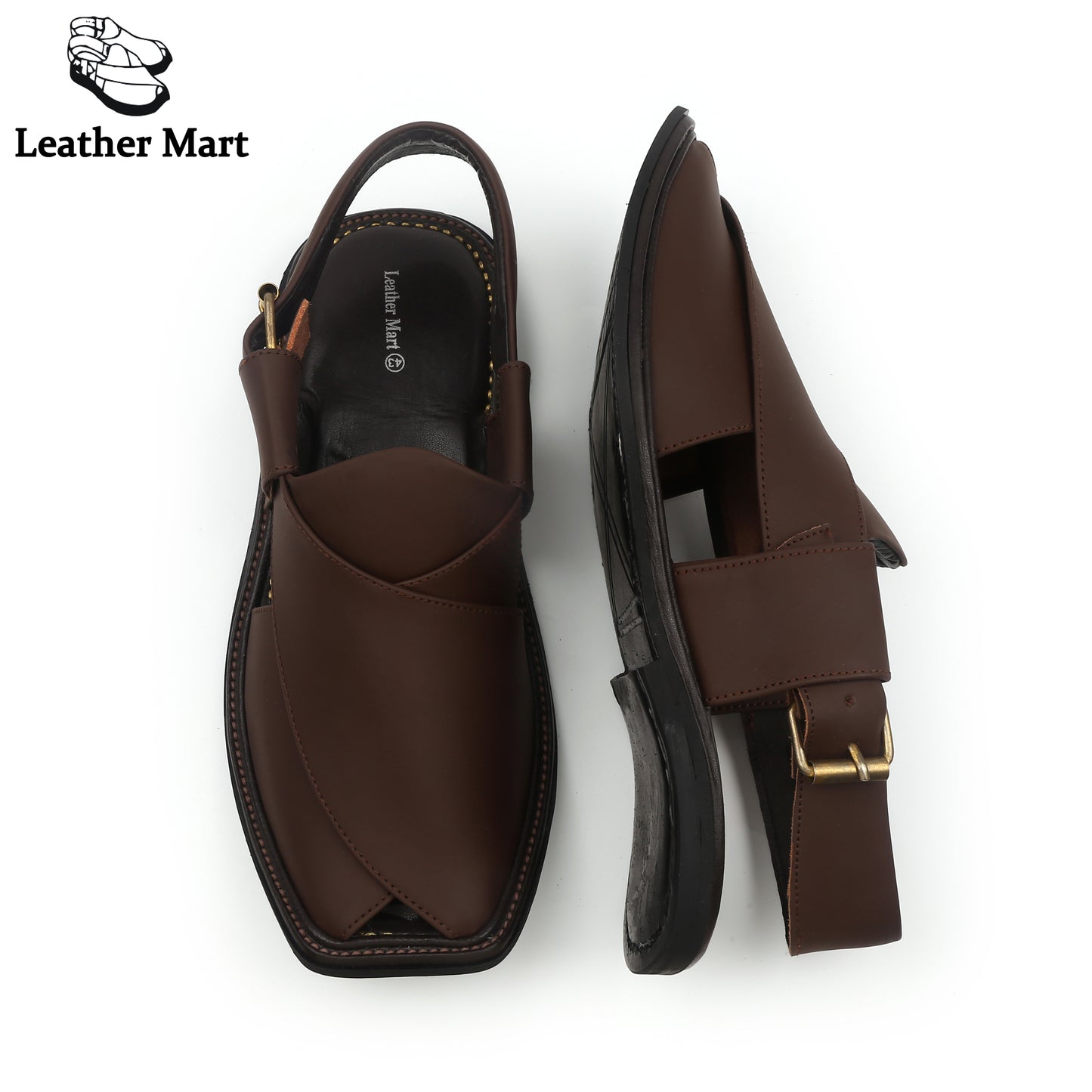 LEATHER MART SMART ZALMI DARK BROWN