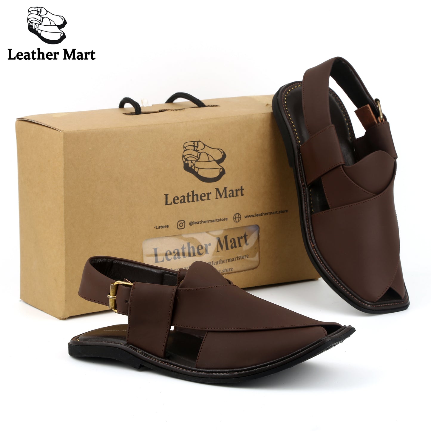 LEATHER MART SMART ZALMI DARK BROWN