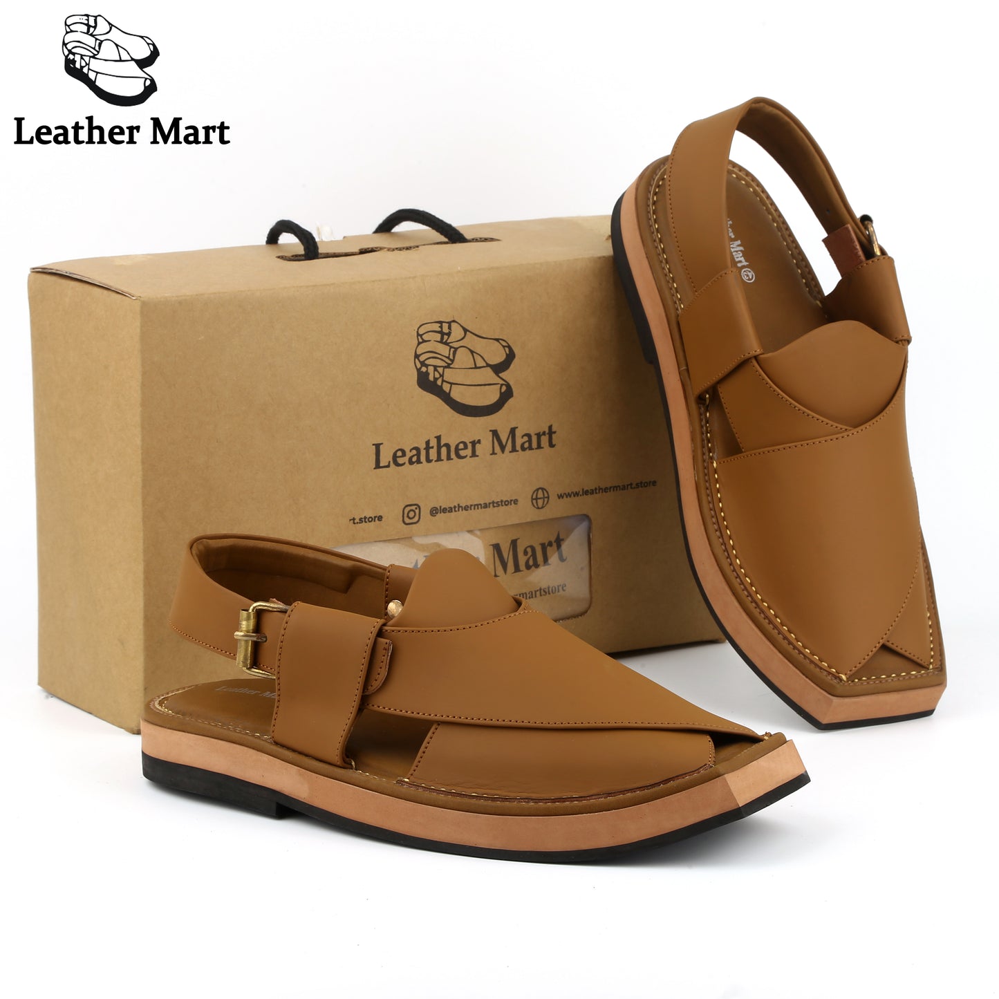 LEATHER MART KAPTAAN CAMEL BROWN