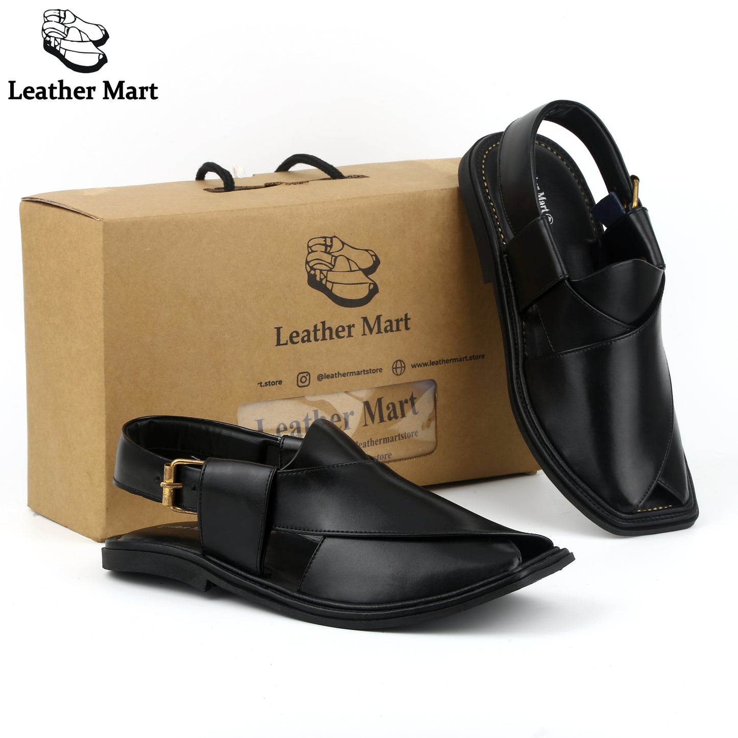 LEATHER MART SMART ZALMI  BLACK SHINE