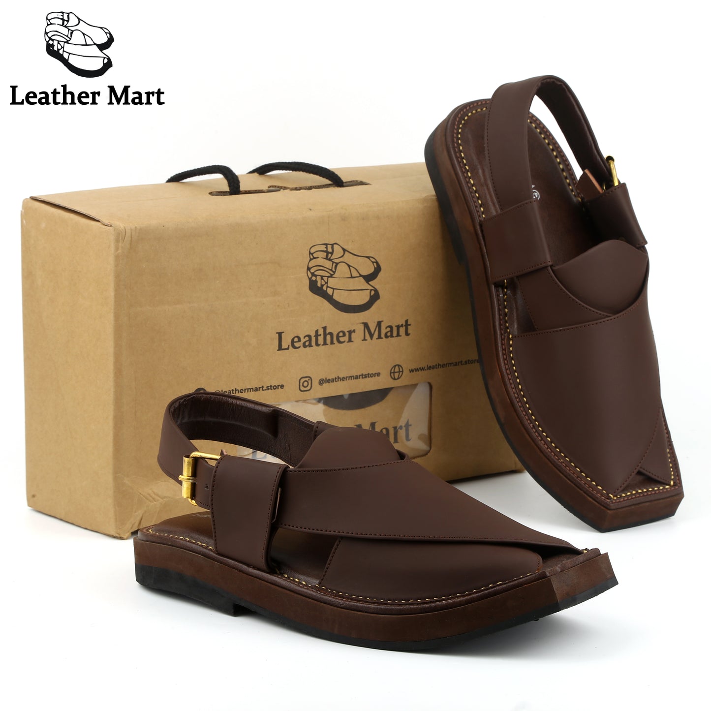 LEATHER MART KAPTAAN DARK BROWN